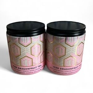 Sold- Bath & Body Works Iced Dragonfruit Tea Single Wick Candles- 2 count